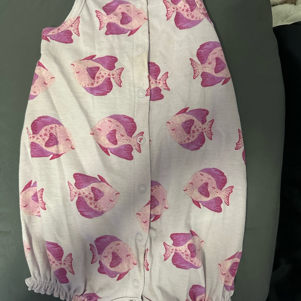 Carter's Pink Fish Print Casual Dress